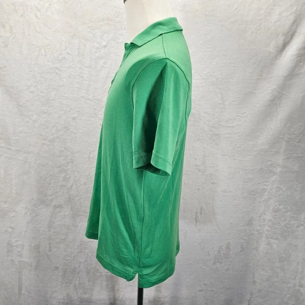 Outdoor Voices Birdie Polo Shirt Mens Size XS Short Sleeve Button Front‎ Green